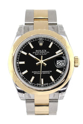 Rolex Datejust 31 Black Dial 18K Gold Two Tone Ladies 178243 / None Watch